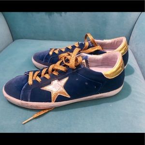 Golden goose dark turquoise sneakers, NBW, sz 8